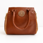 Genuine Leather Women's Satchel Handbag Crossbody Shoulder Tote Purse Brown Bag