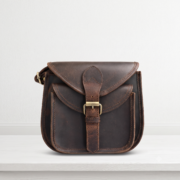 Women's Genuine Leather Crossbody Bag Vintage Shoulder Messenger Purse Brown
