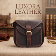 Women's Genuine Leather Crossbody Bag Vintage Shoulder Messenger Purse Brown - Image 2