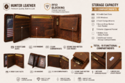 Personalized Men's Hunter Leather Wallet Bifold Custom Engraved Gift for Him - Image 13