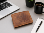 Personalized Men's Hunter Leather Wallet Bifold Custom Engraved Gift for Him - Image 12