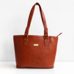 Genuine Leather Tote Bag Women Large Shoulder Handbag Work Office Travel Brown