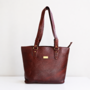 Genuine Leather Tote Bag Women Large Brown Shoulder Handbag Work Office Travel