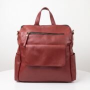 Women’s Genuine Leather 3-in-1 Convertible Backpack, Shoulder Bag & Handbag