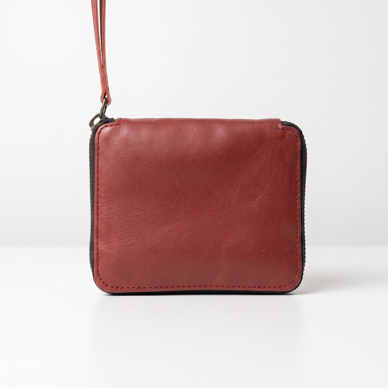 Gemini_Generated_Image_to2v3qto2v3qto2v Women Genuine Leather Zip Around Wallet Burgundy Card Coin Cash Organizer - Image 1